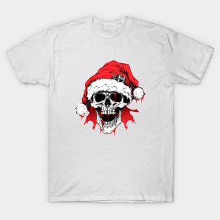 Christmas Celebration with a Skull Twist T-Shirt